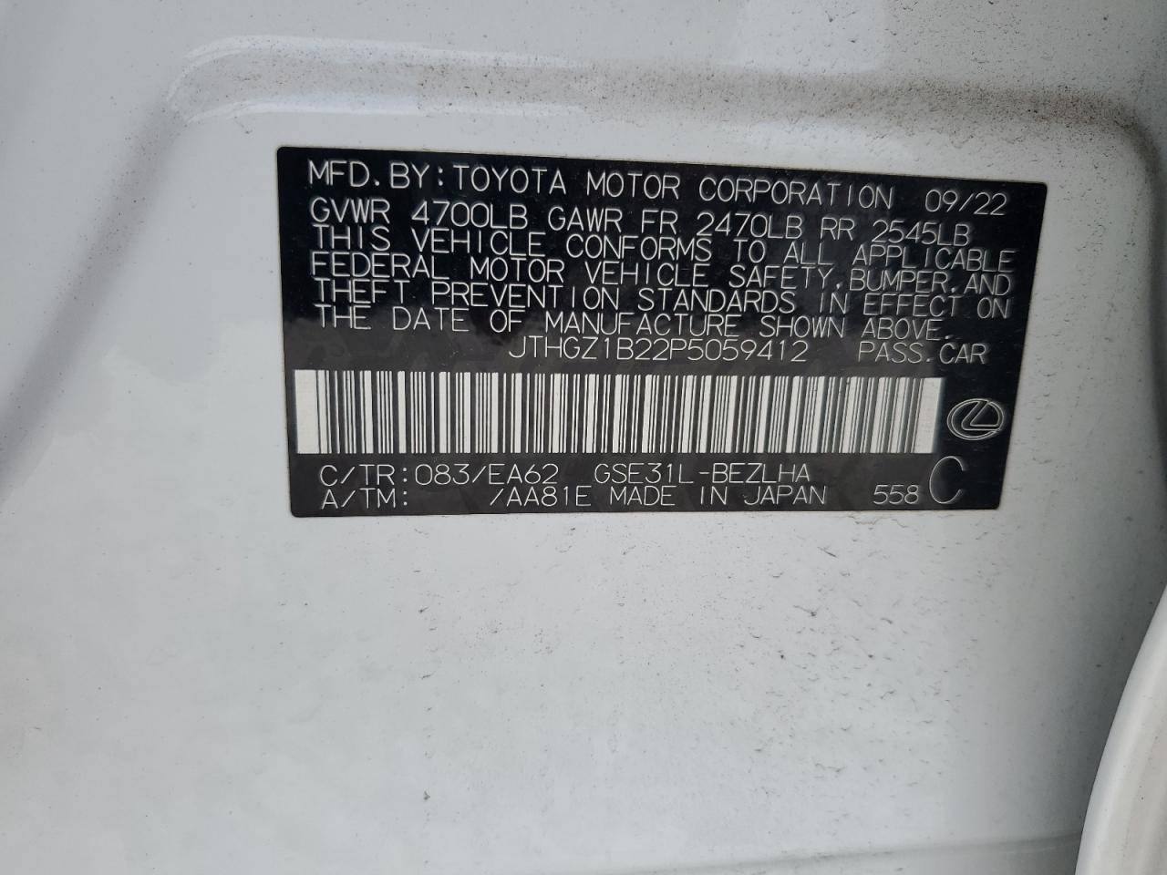 2022 LEXUS IS 350 F SPORT DESIGN